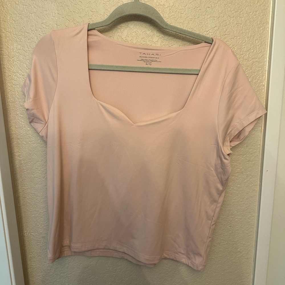 Pink Long Crop Shirt